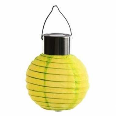 Gele lampion zonne energie buiten