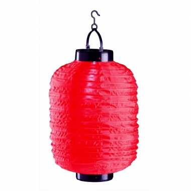 Tuin / balkon lampion zonne energie rood