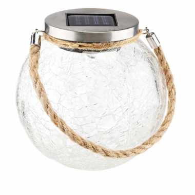 X solar lampen glazen pot zonne energie tuinverlichting