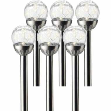 X solarlamp navi bol zonne energie transparant rvs steker