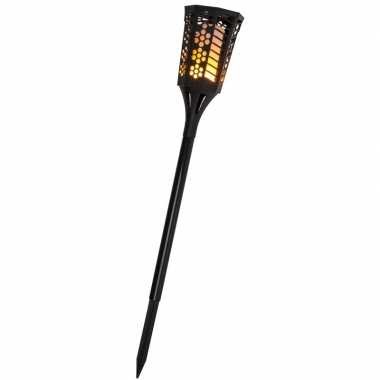 Zwarte tuinfakkel led verlichting