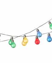 Gekleurde solar tuinverlichting feestverlichting lichtsnoeren m