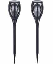 X solar fakkels toortsen zwart vlam effect zonne energie tuinverlichting 10207109