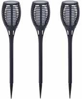 X solar fakkels toortsen zwart vlam effect zonne energie tuinverlichting 10207111