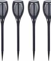 X solar fakkels toortsen zwart vlam effect zonne energie tuinverlichting 10207113