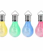 X solar hang lampenbolletjes gekleurd zonne energie tuinverlichting