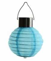 X stuks blauwe lampionnen zonne energie buiten 10222490