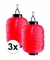 X tuin balkon lampionnen zonne energie rood
